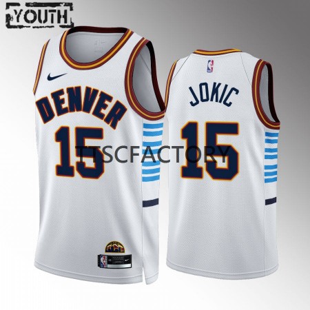 Dres Denver Nuggets Nikola Jokic 15 Nike 2022-23 City Edition Plava Swingman - Dječji